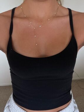 Vuori Black Tank Top and Legging Set